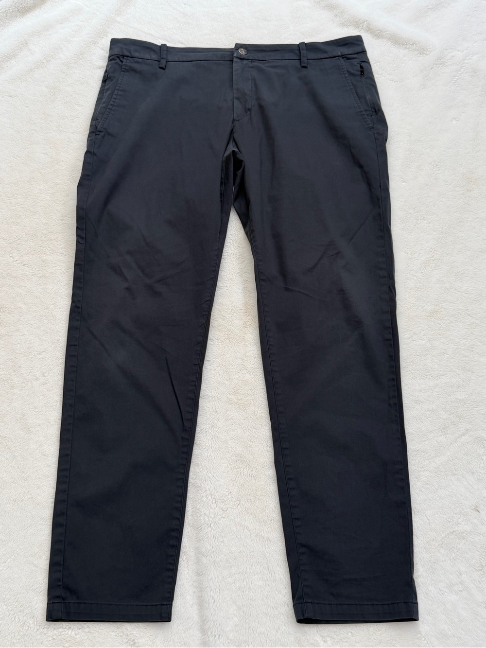 Birddogs Stretch Khakis Slim Fit Pants Men's 36x32 Midnight Navy Golf Preppy